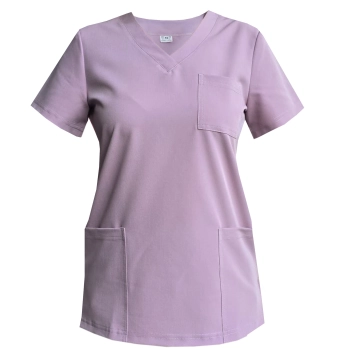 Komplet medyczny pudrowy róż casual premium roz. XXL